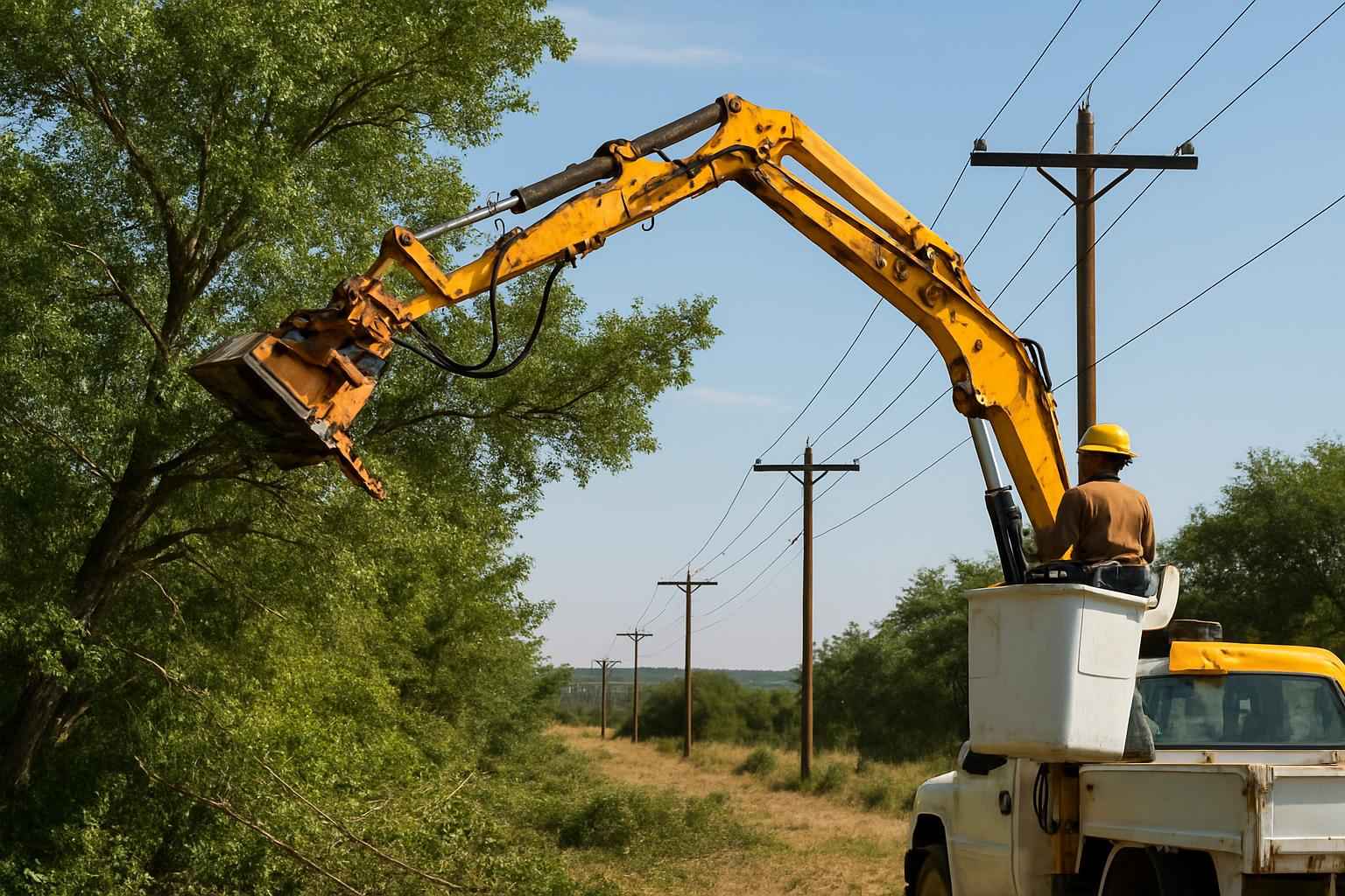 Utility Line Vegetation Clearing Fredericksburg TX