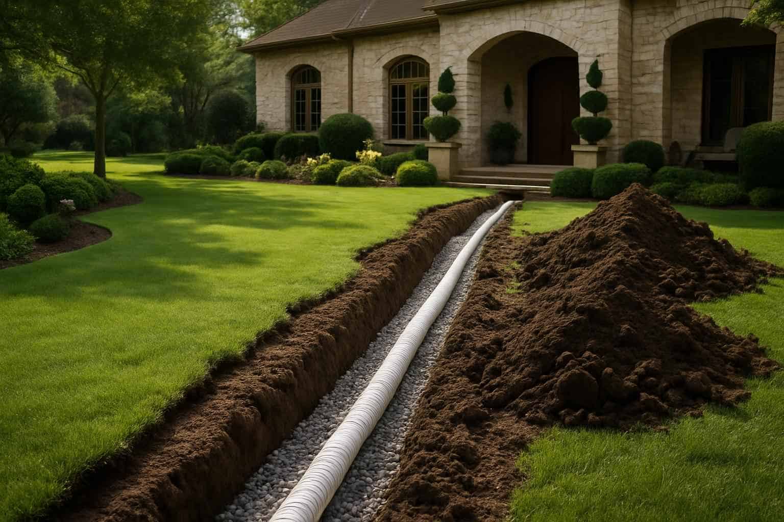 Yard Drainage Correction Specialists in Comfort Texas
