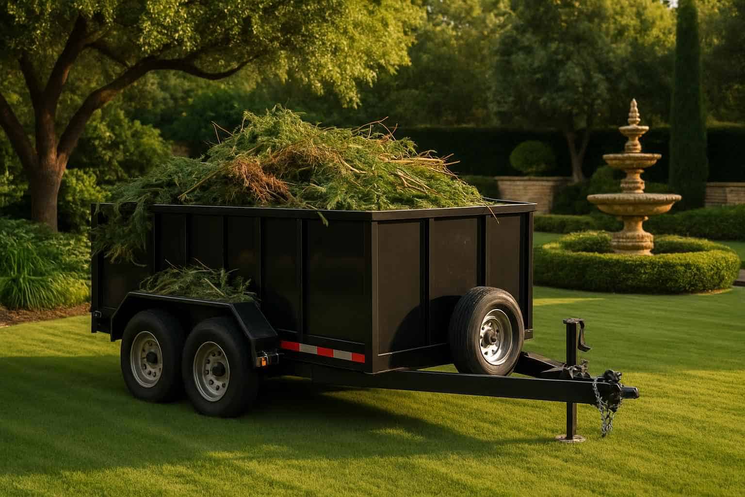 Yard Waste Dumpster Trailer Services Bandera