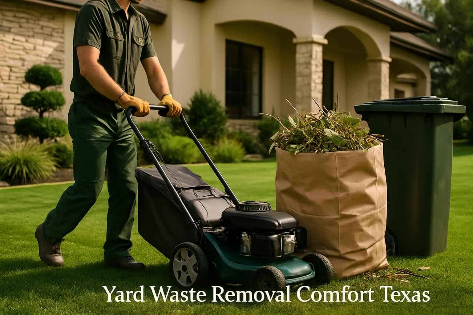 Yard Waste Removal Comfort Texas