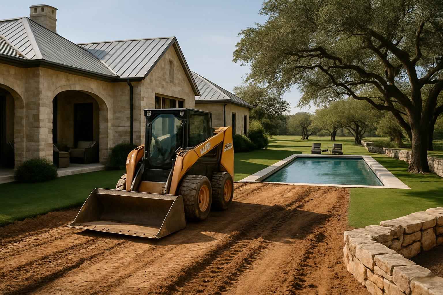 Access Prep for Pool Dig in Stonewall Texas