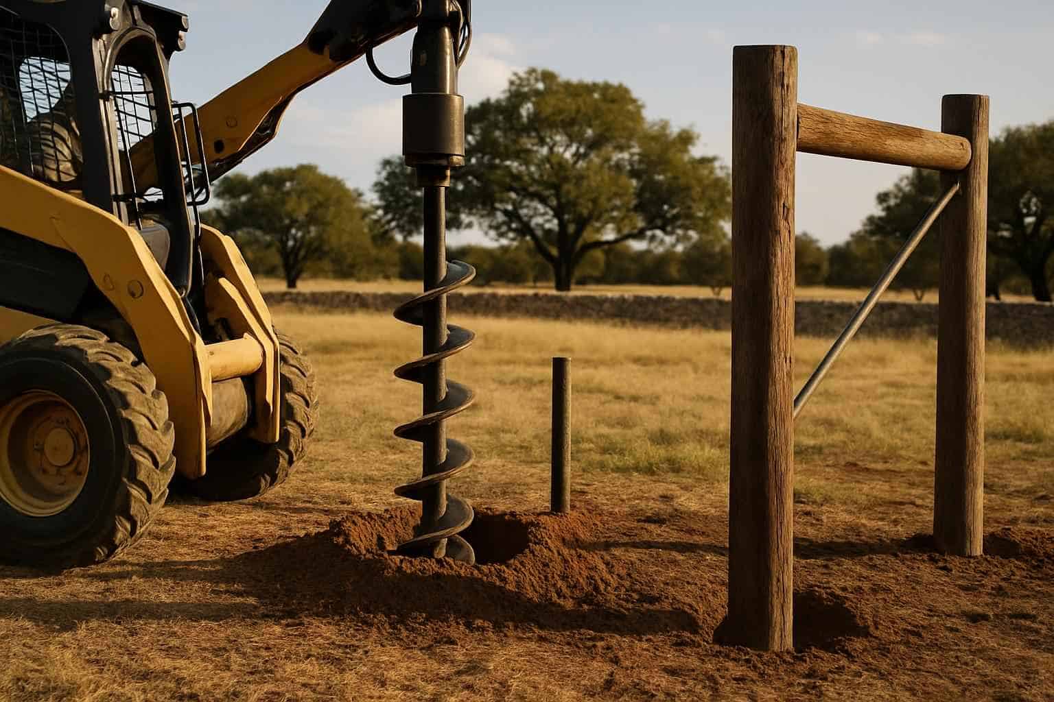 Auger Holes And H Braces in Stonewall Texas