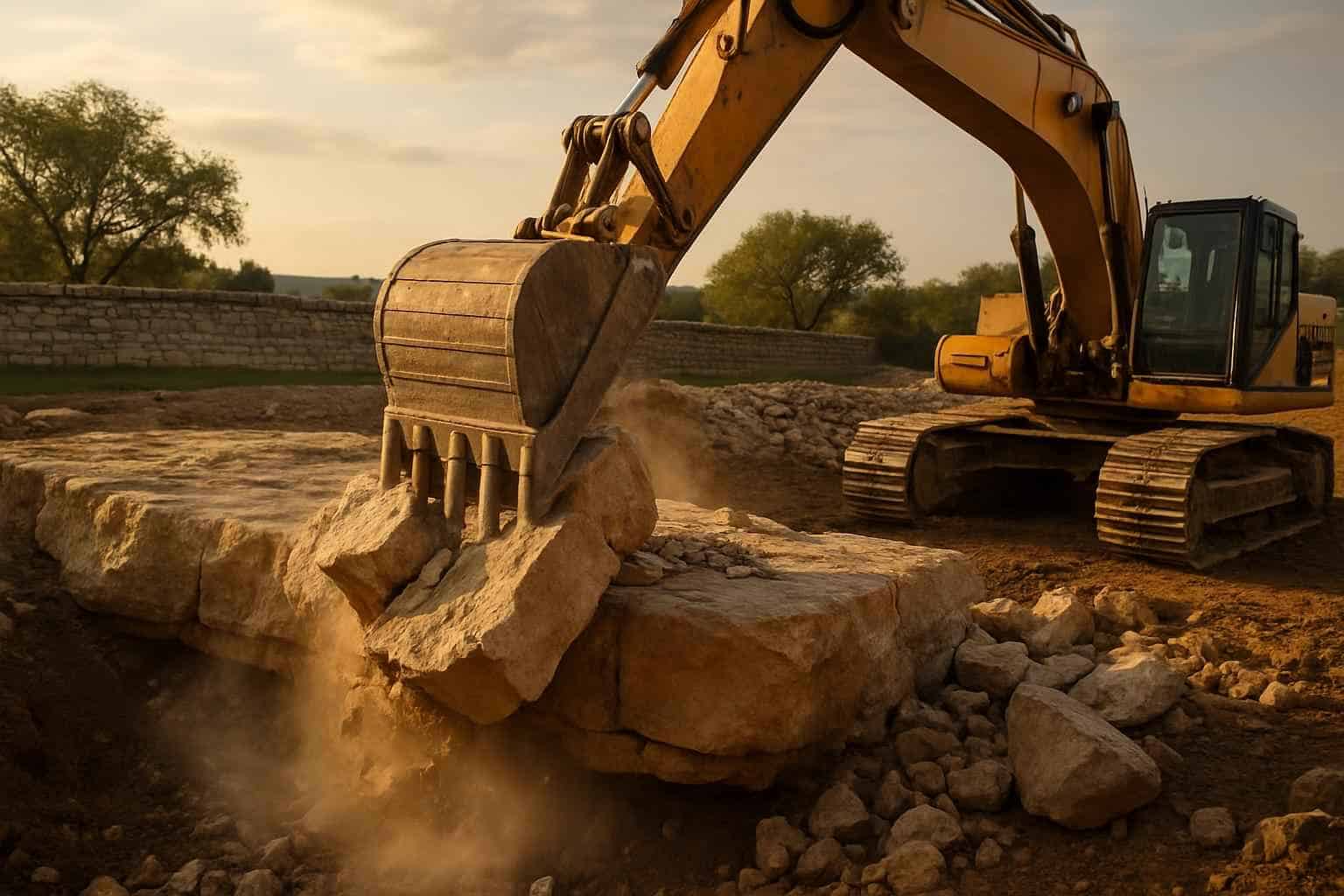 Bedrock Reduction in Stonewall Texas