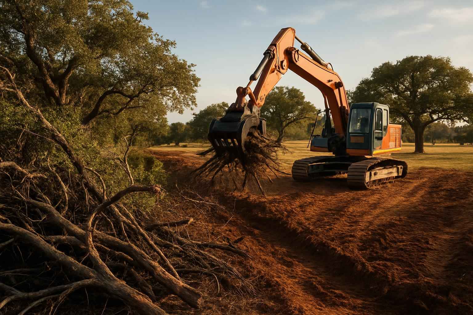 Brush and Tree Lot Clearing in Stonewall Texas