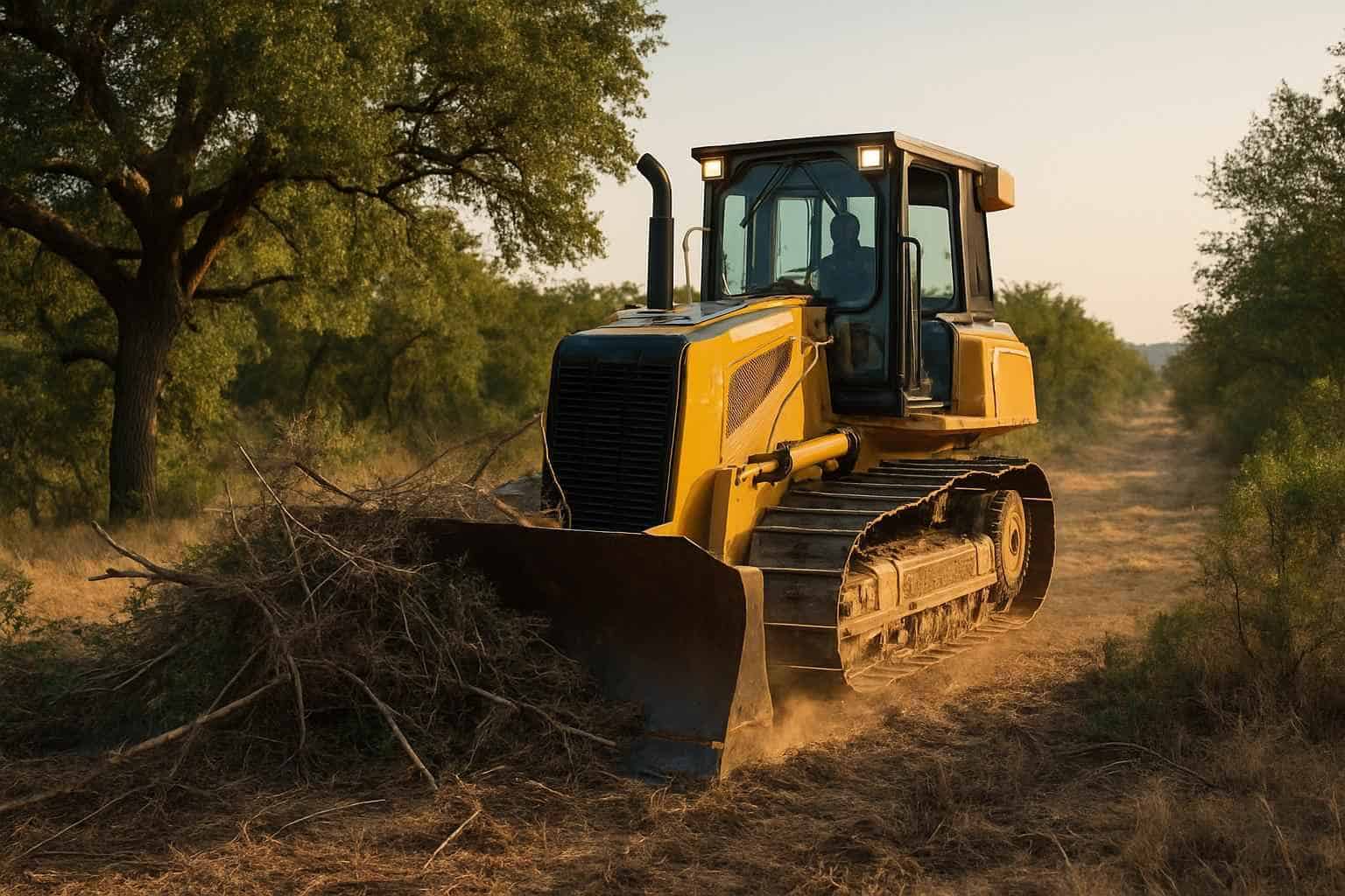 Brush ROW Clearing in Hye Texas