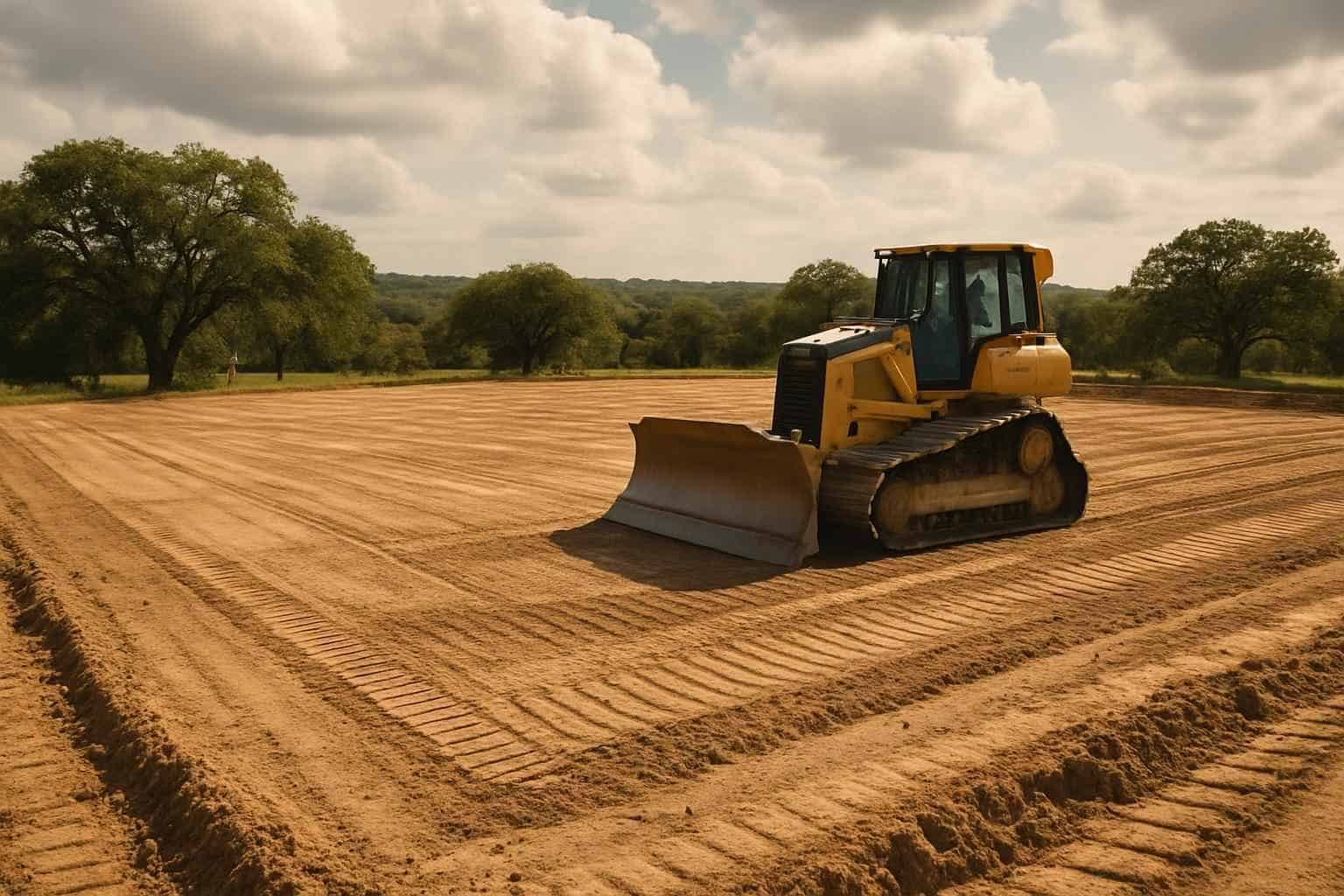 Building Pad Prep in Stonewall Texas