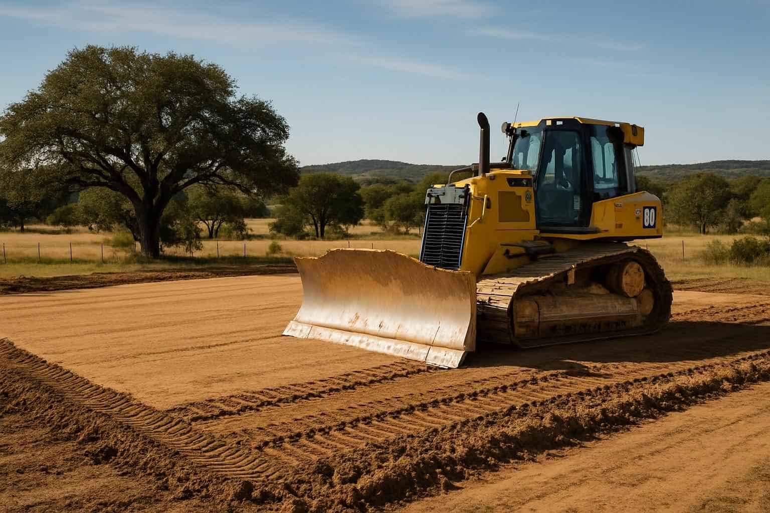 Building Pad Prep in Willow City Texas