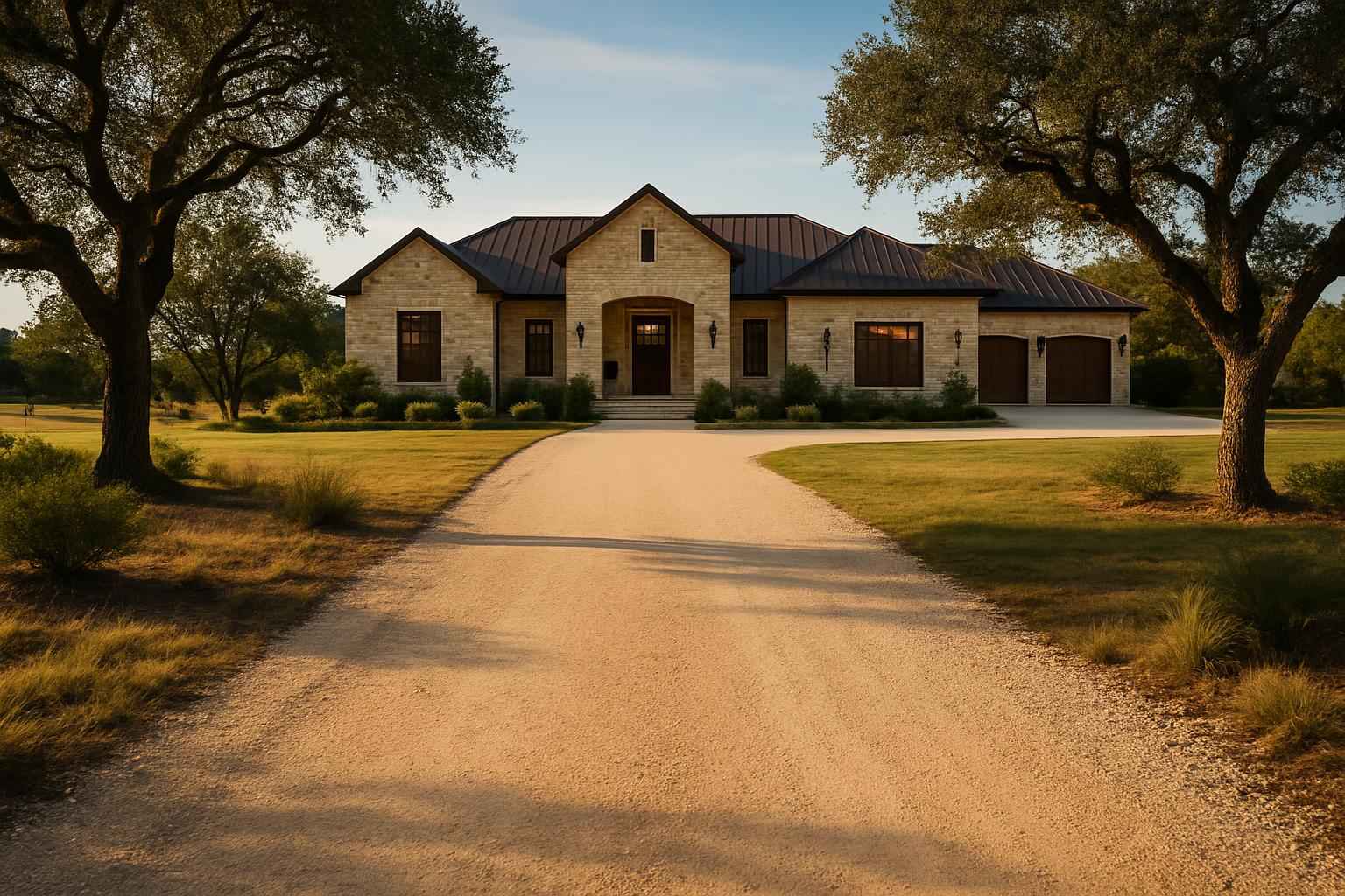 Caliche Driveway in Hye Texas