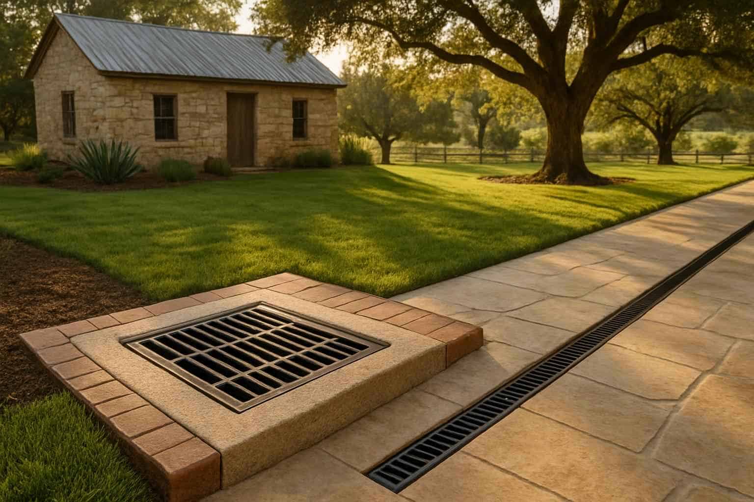 Catch Basins and Surface Drains in Luckenbach Texas