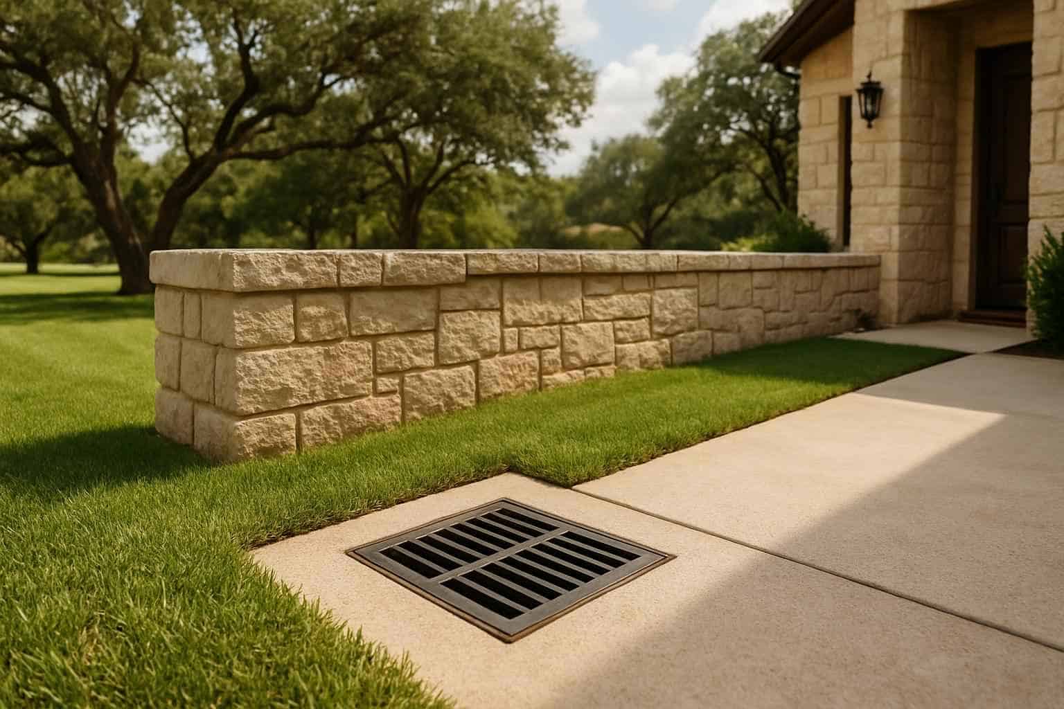 Catch Basins and Surface Drains in Stonewall Texas