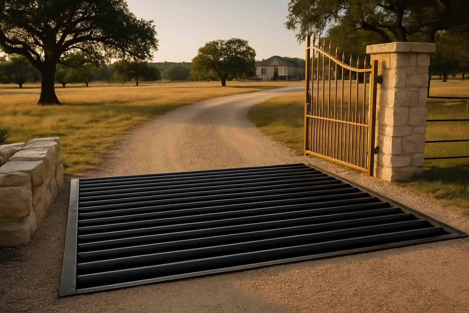 Cattle Guard Installation in Stonewall Texas