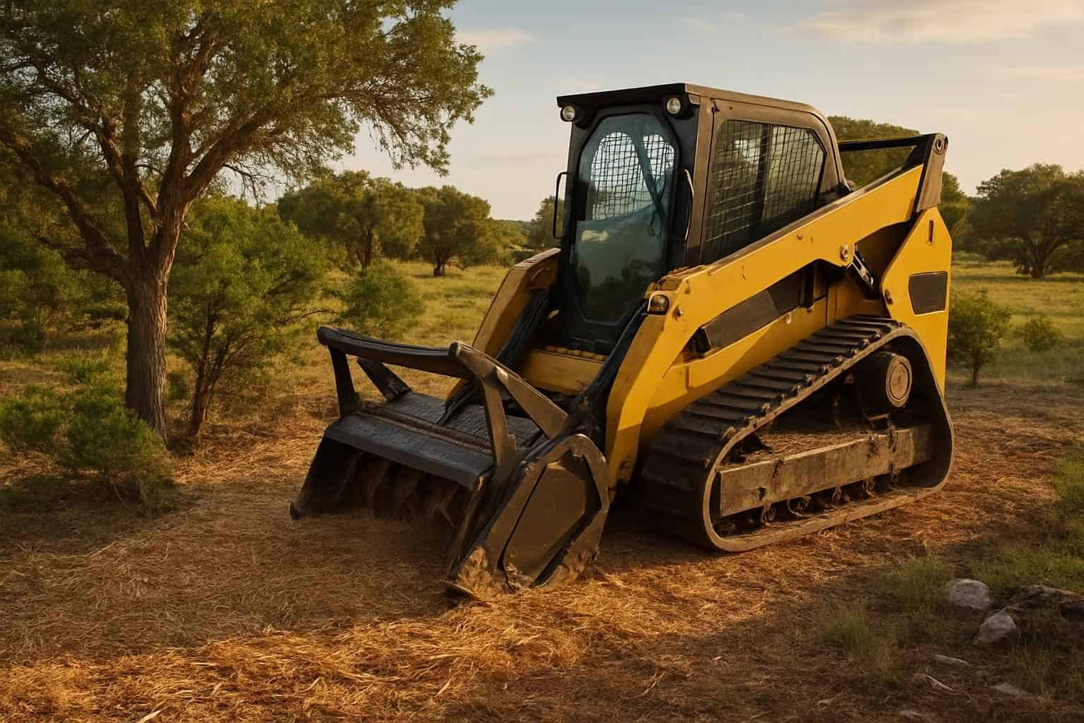 Cedar Brush Mulching in Hye Texas