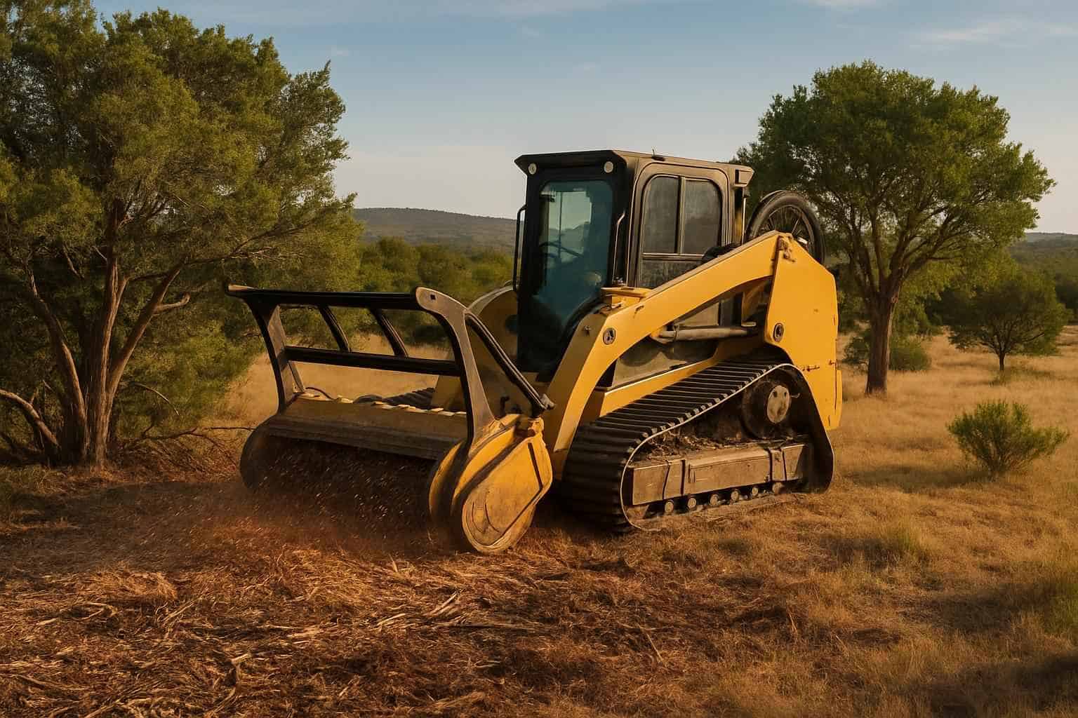 Cedar Brush Mulching in Willow City Texas