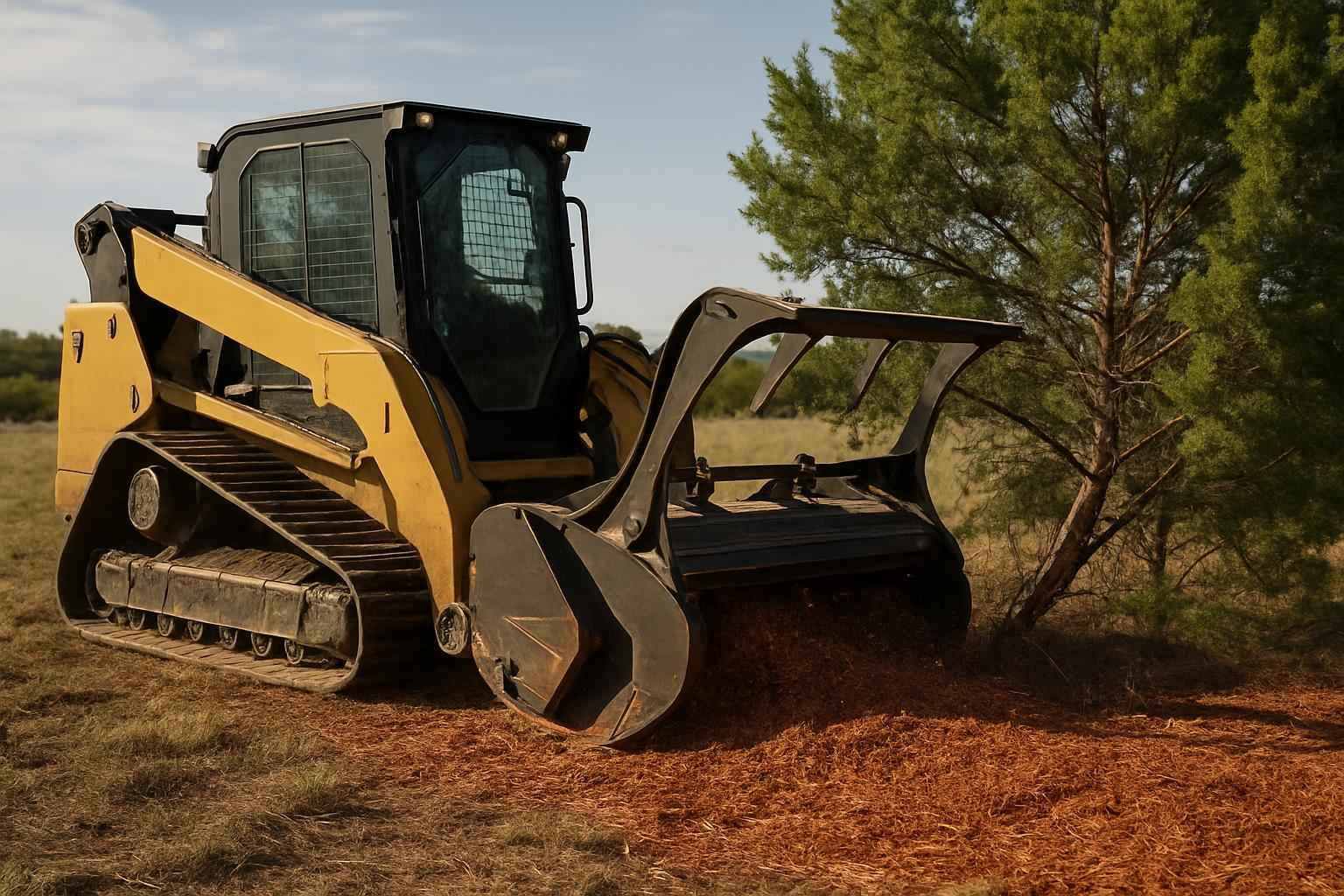 Cedar Mulching in Hye Texas