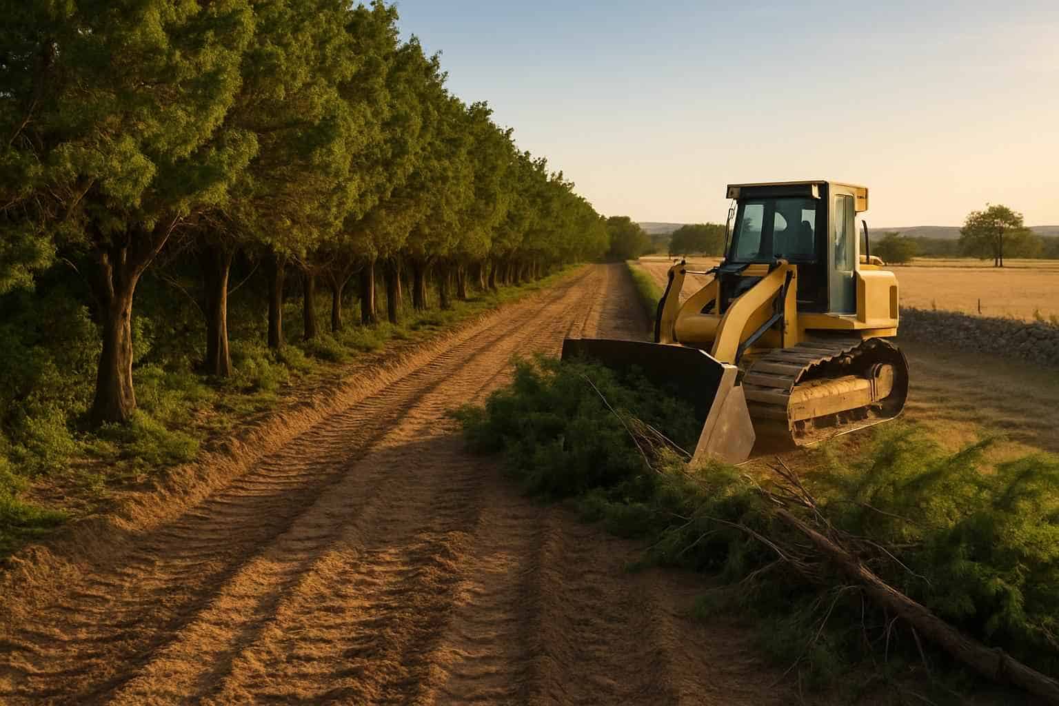 Cedar ROW Clearing in Stonewall Texas