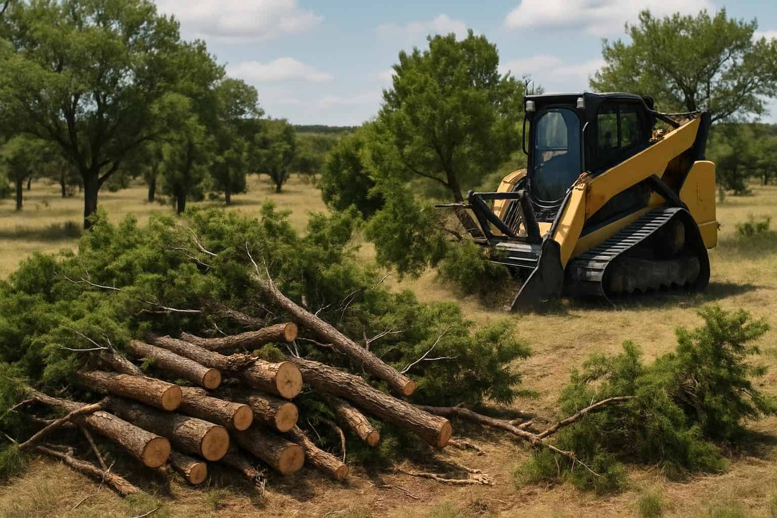 Cedar Thinning in Stonewall Texas