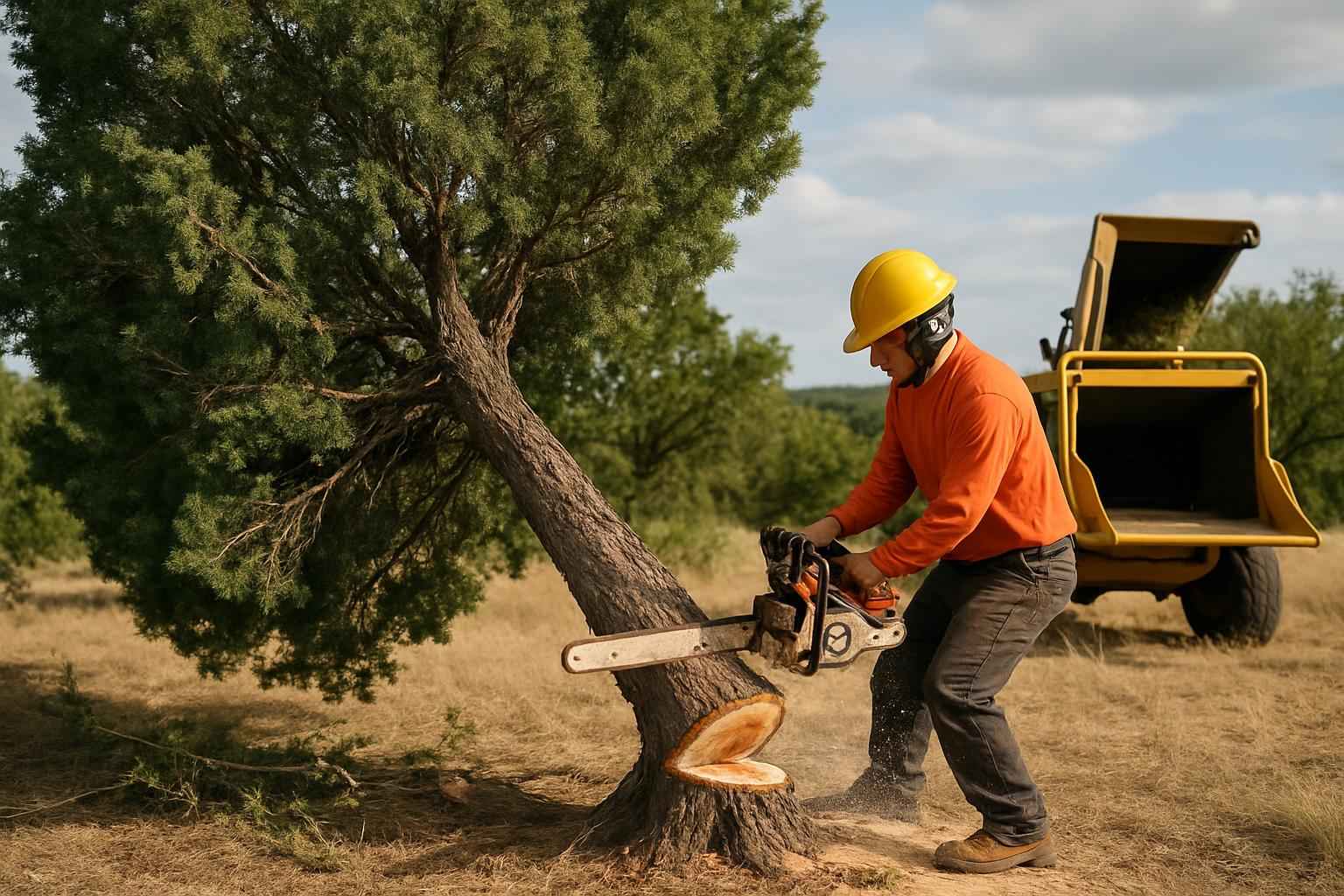 Cedar Tree Removal in Hye Texas
