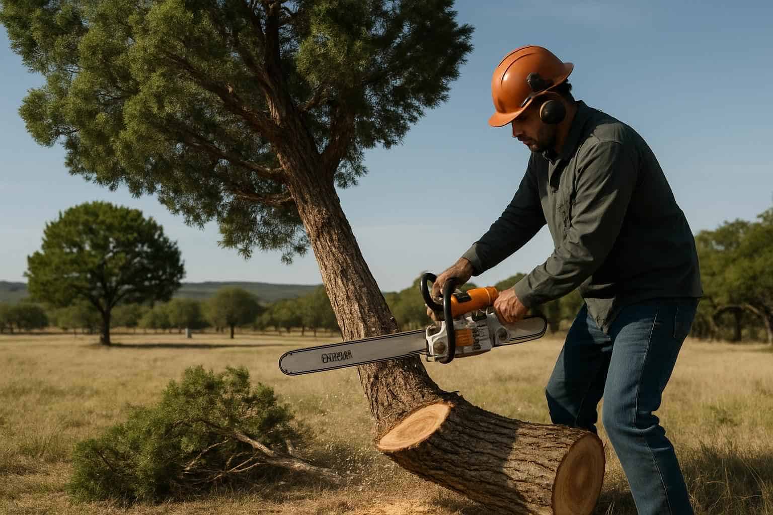 Cedar Tree Removal in Luckenbach Texas