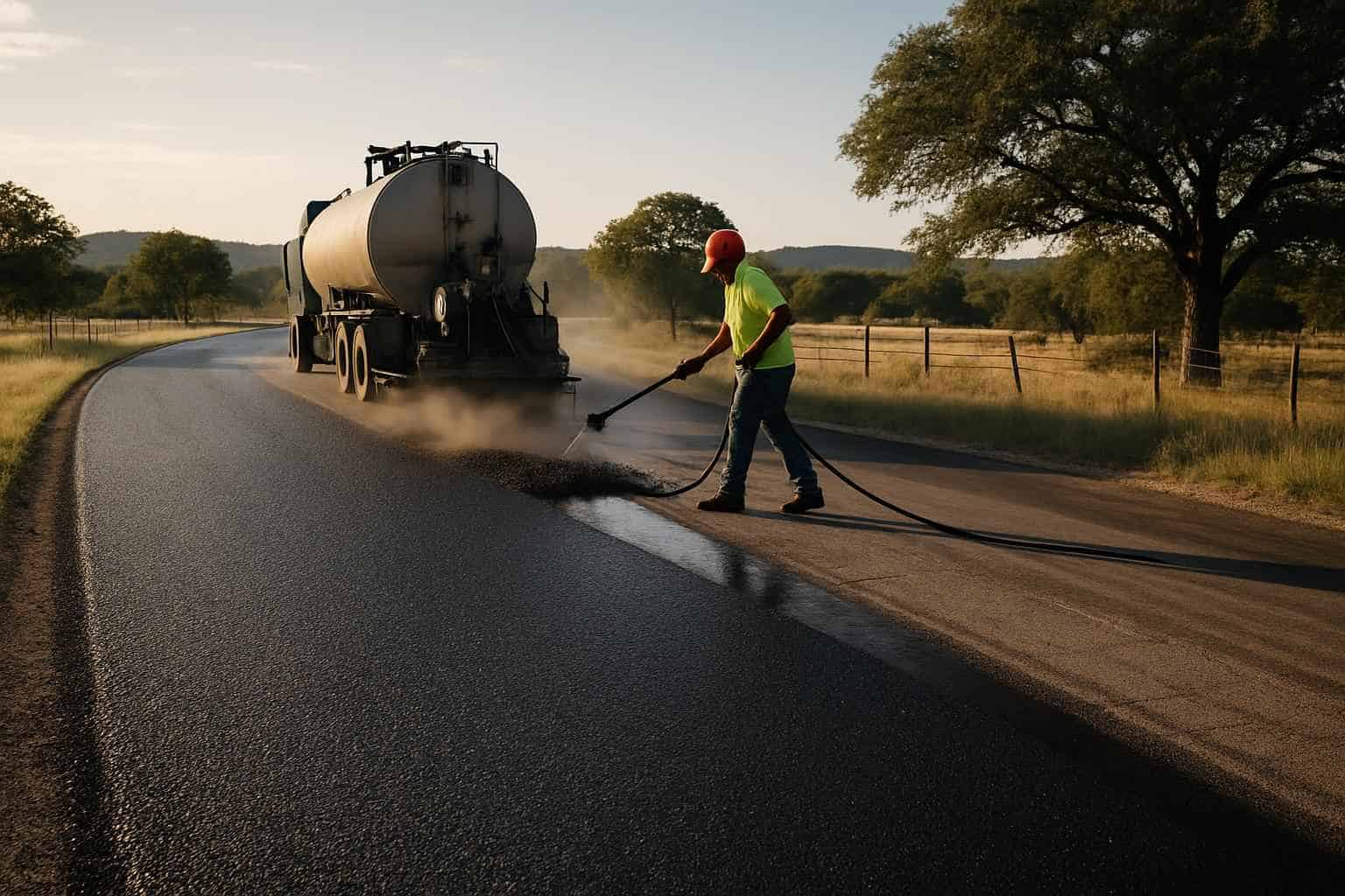 Chip Seal Repair in Willow City Texas