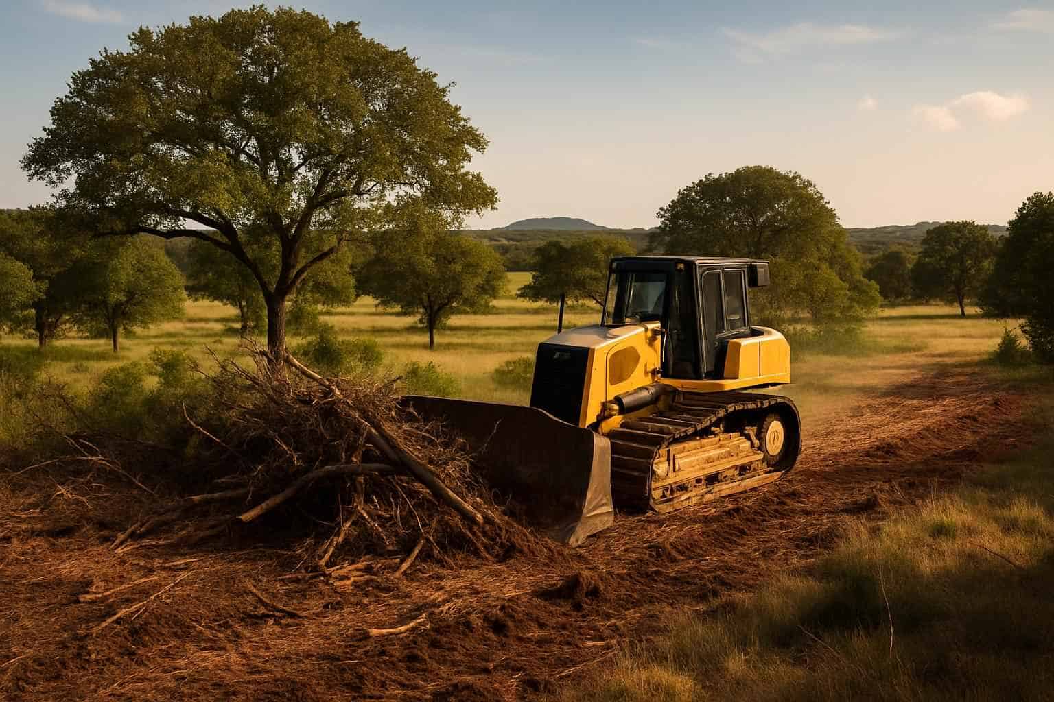 Commercial Land Clearing in Stonewall Texas
