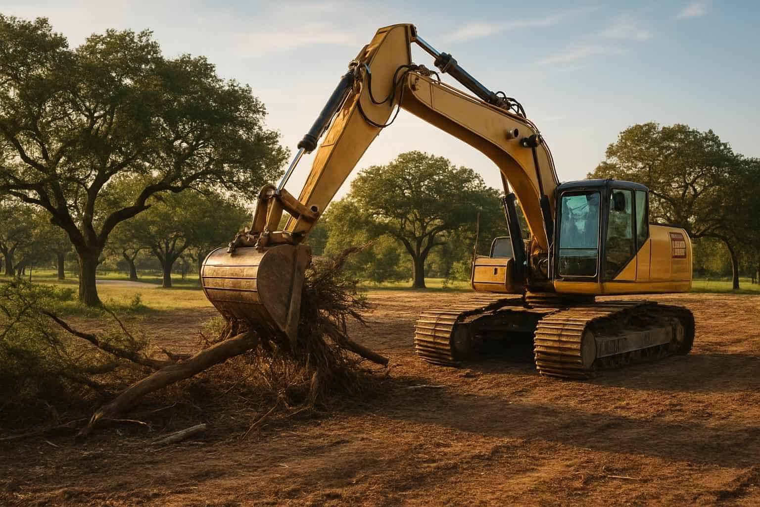 Commercial Lot Clearing in Stonewall Texas