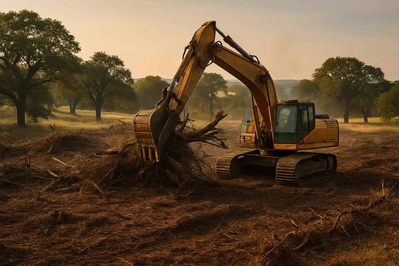 Commercial Lot Clearing in Willow City Texas