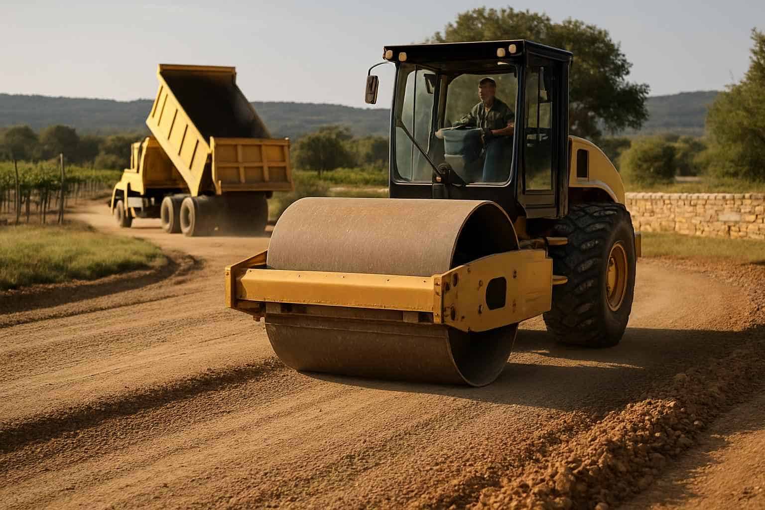 Compaction and Proof Roll in Stonewall Texas