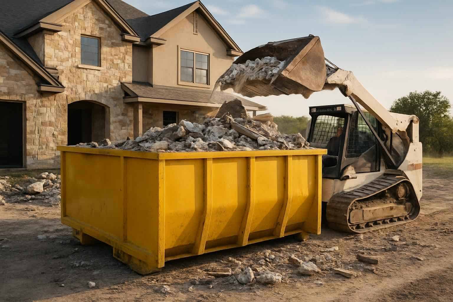 Construction Debris Removal in Hye Texas
