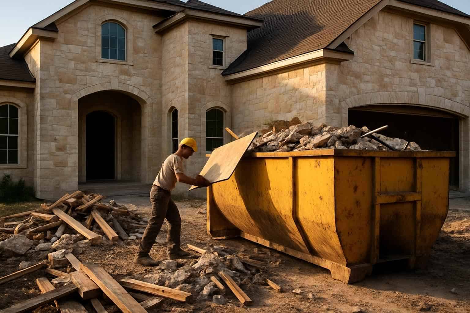 Construction Debris Removal in Stonewall Texas