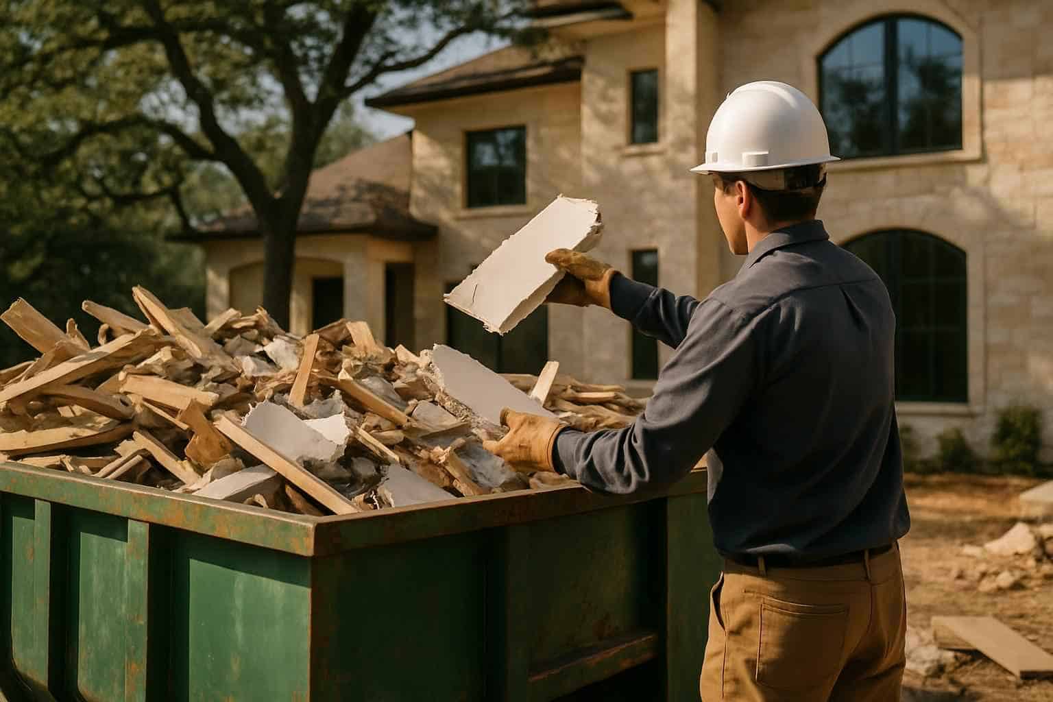 Construction Debris Removal in Willow City Texas