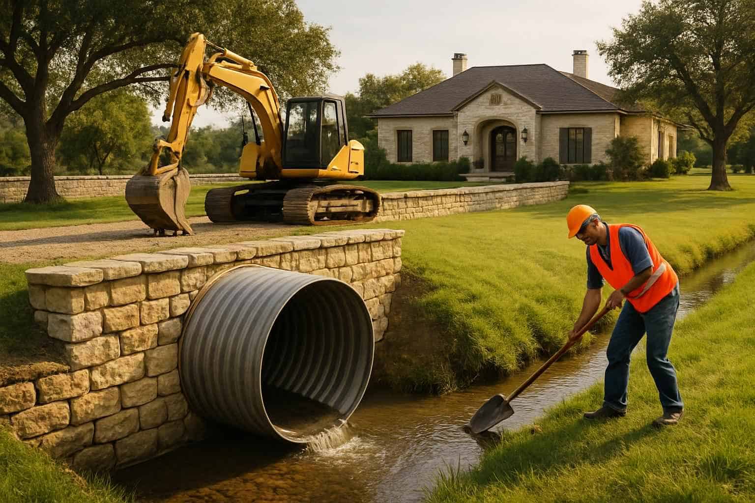 Culvert Maintenance in Stonewall Texas