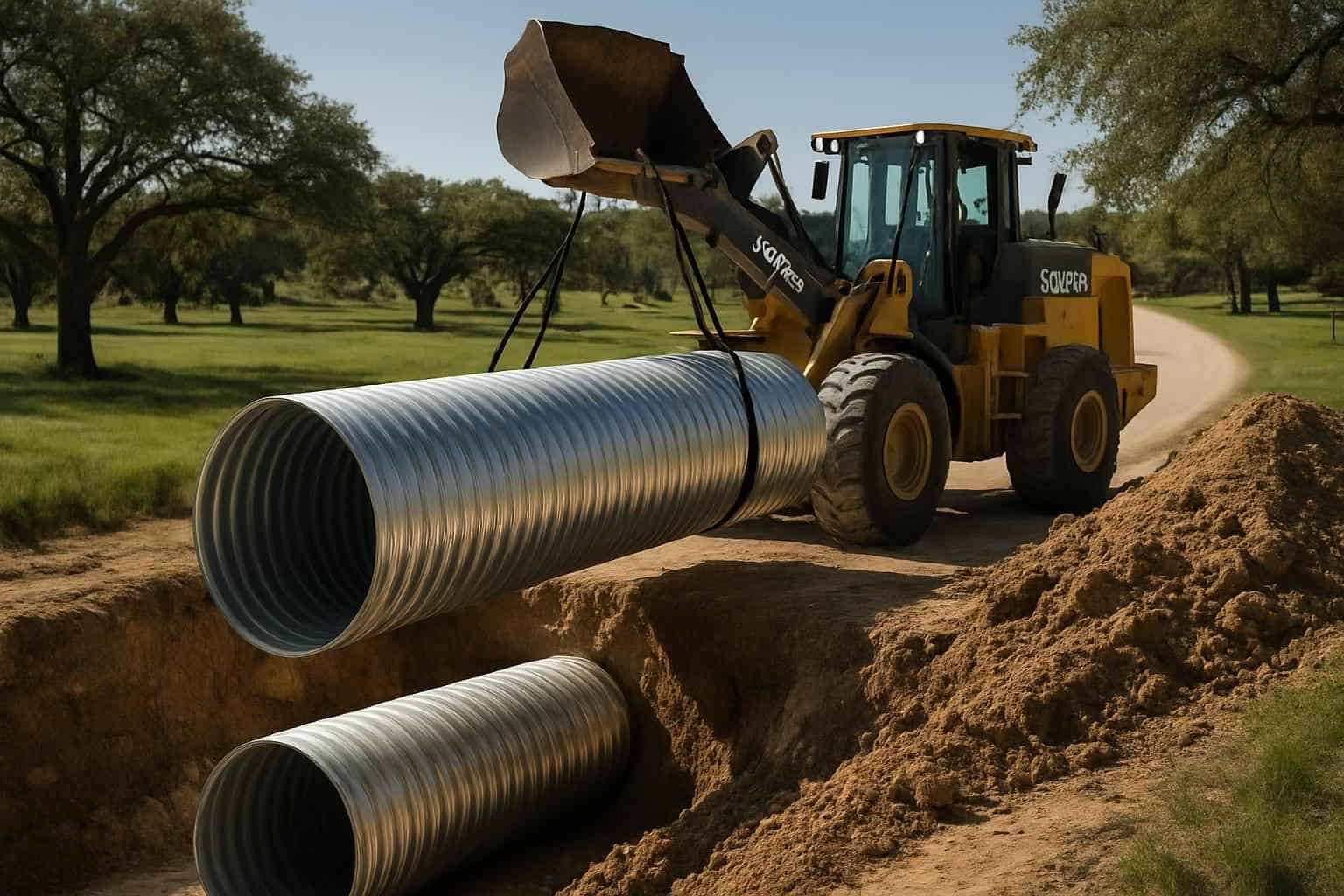 Culvert Sizing and Install in Hye Texas