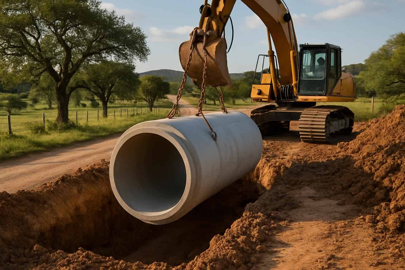 Culvert Sizing and Install in Willow City Texas