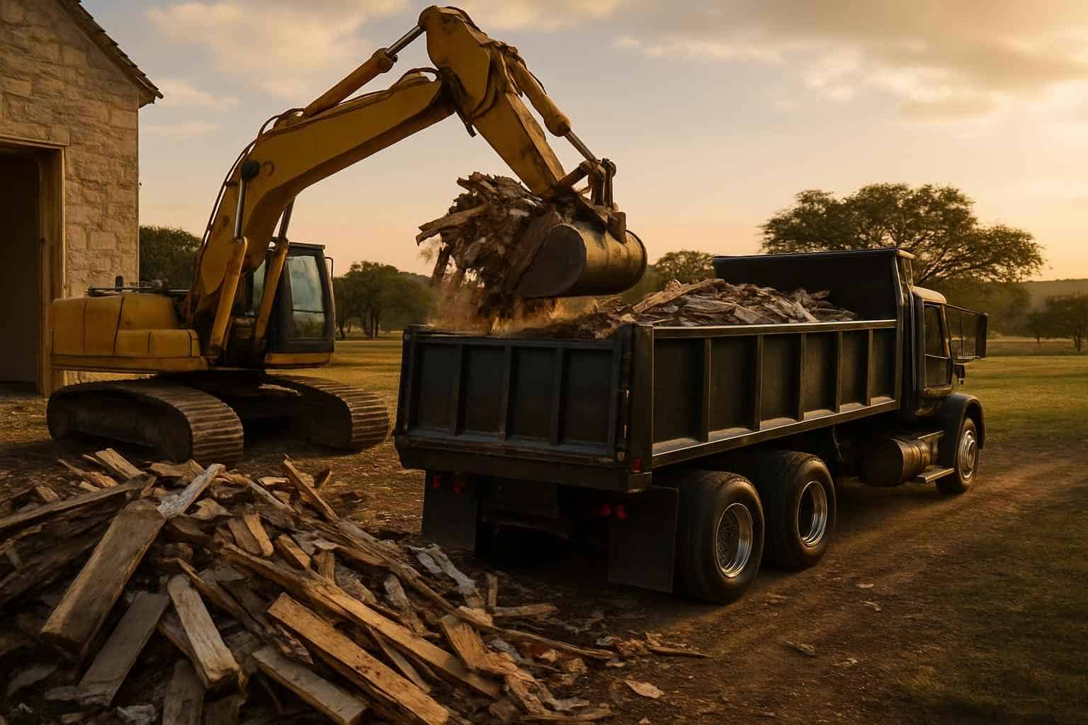 Demolition Debris Hauling in Hye Texas