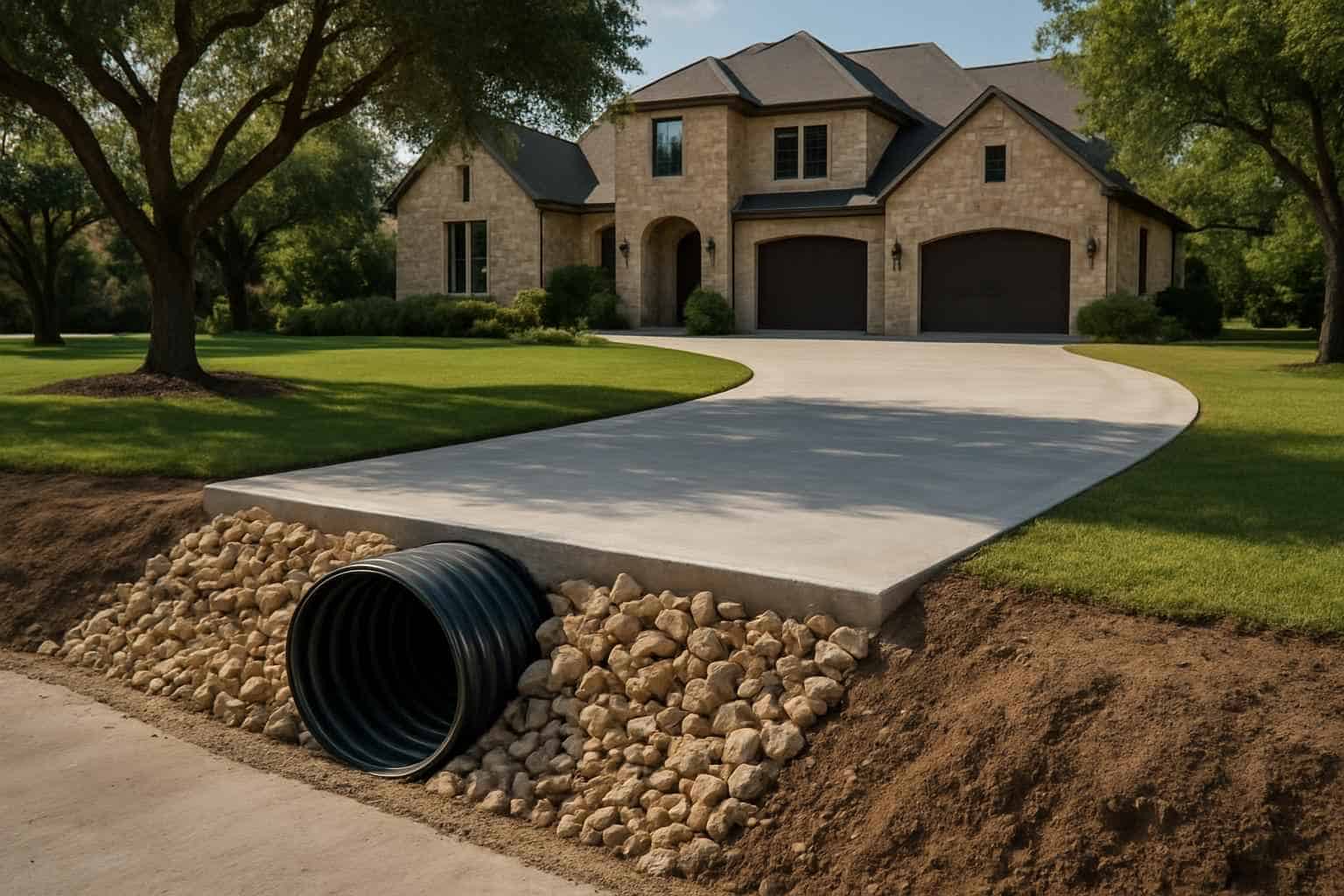 Driveway Culvert Replacement in Willow City Texas