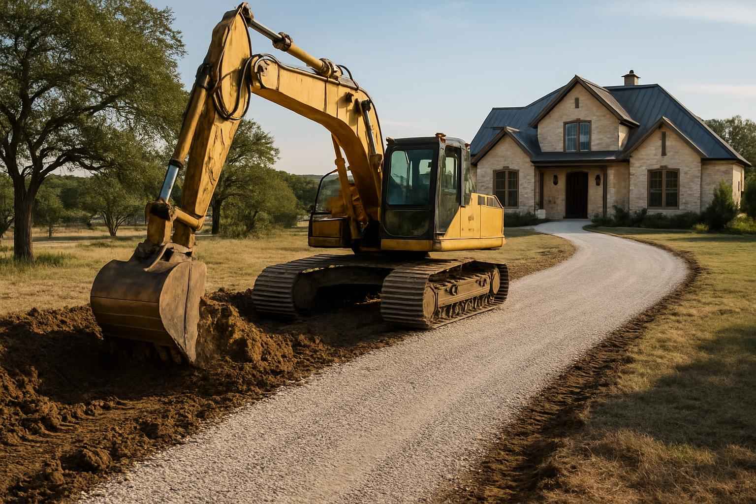 Driveway Excavation in Hye Texas
