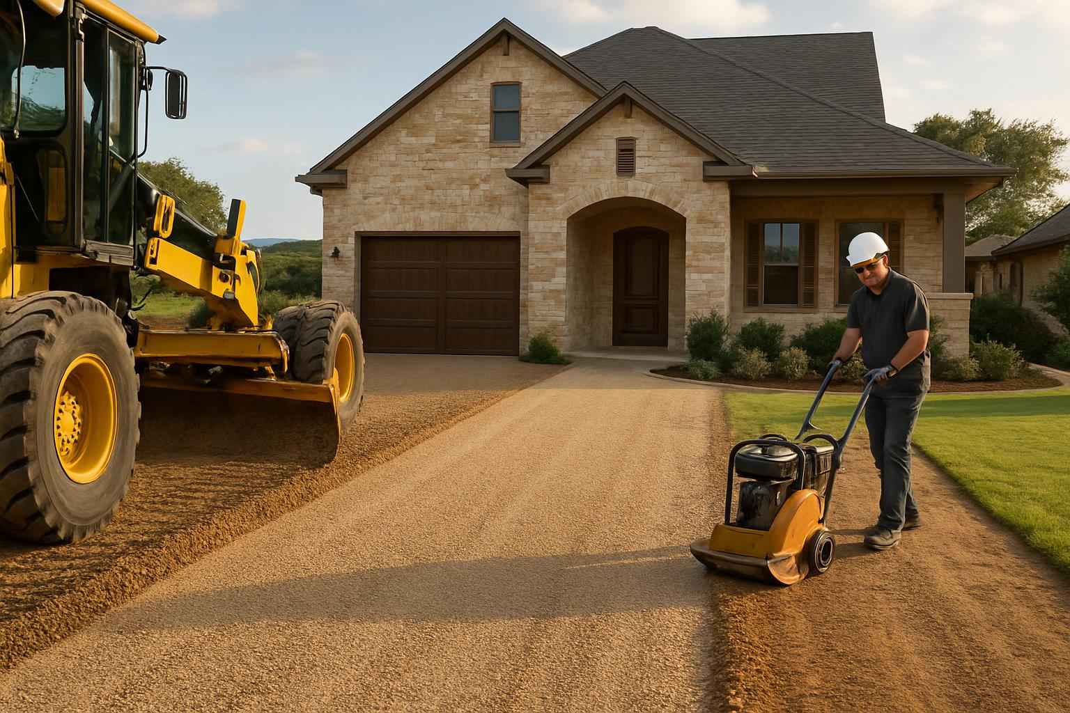 Driveway Grading and Compaction in Hye Texas