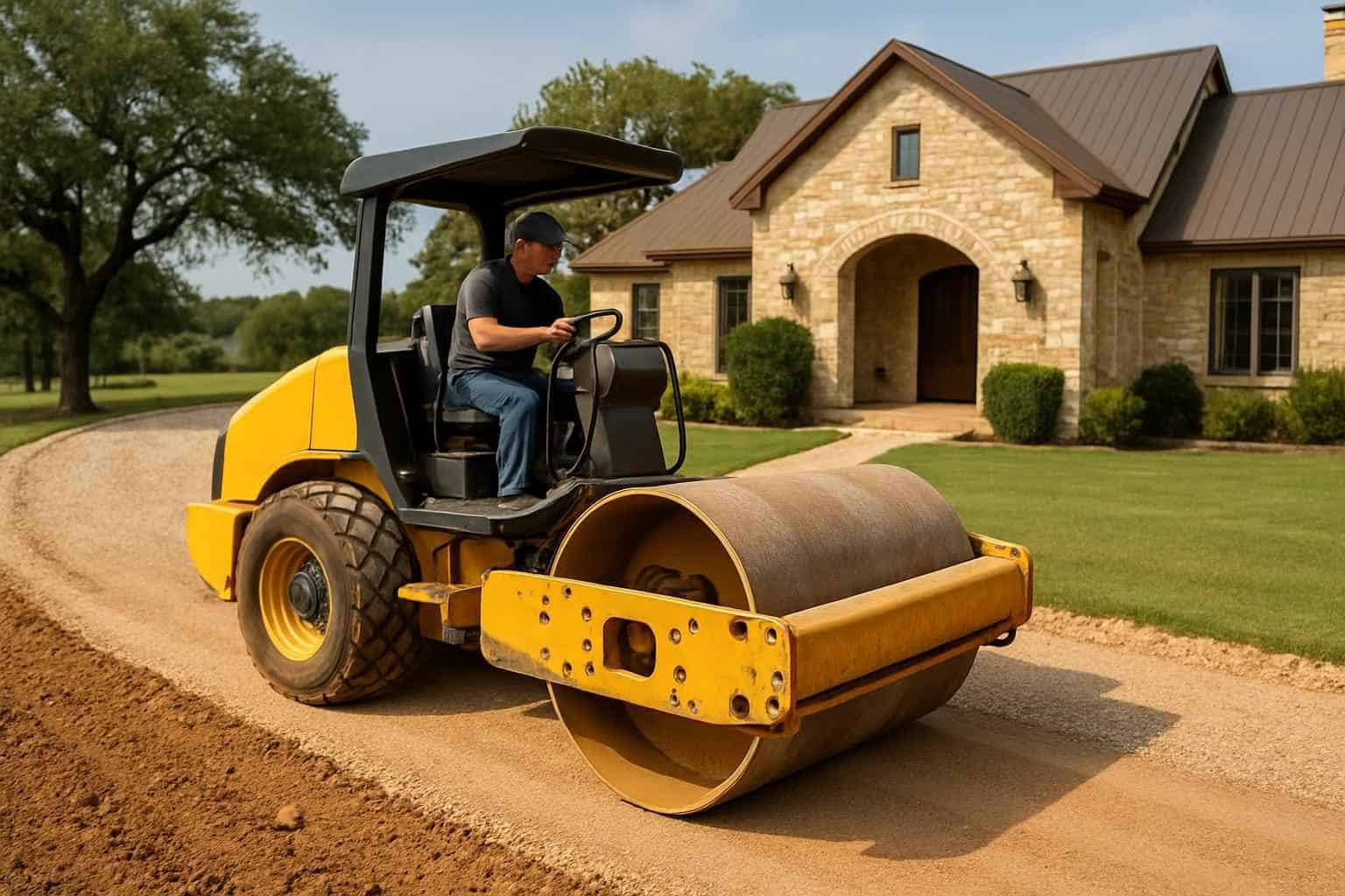 Driveway Grading and Compaction in Stonewall Texas