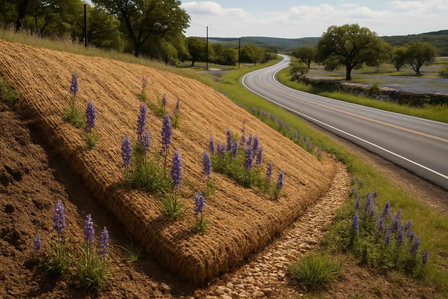 Erosion Control Matting in Willow City Texas
