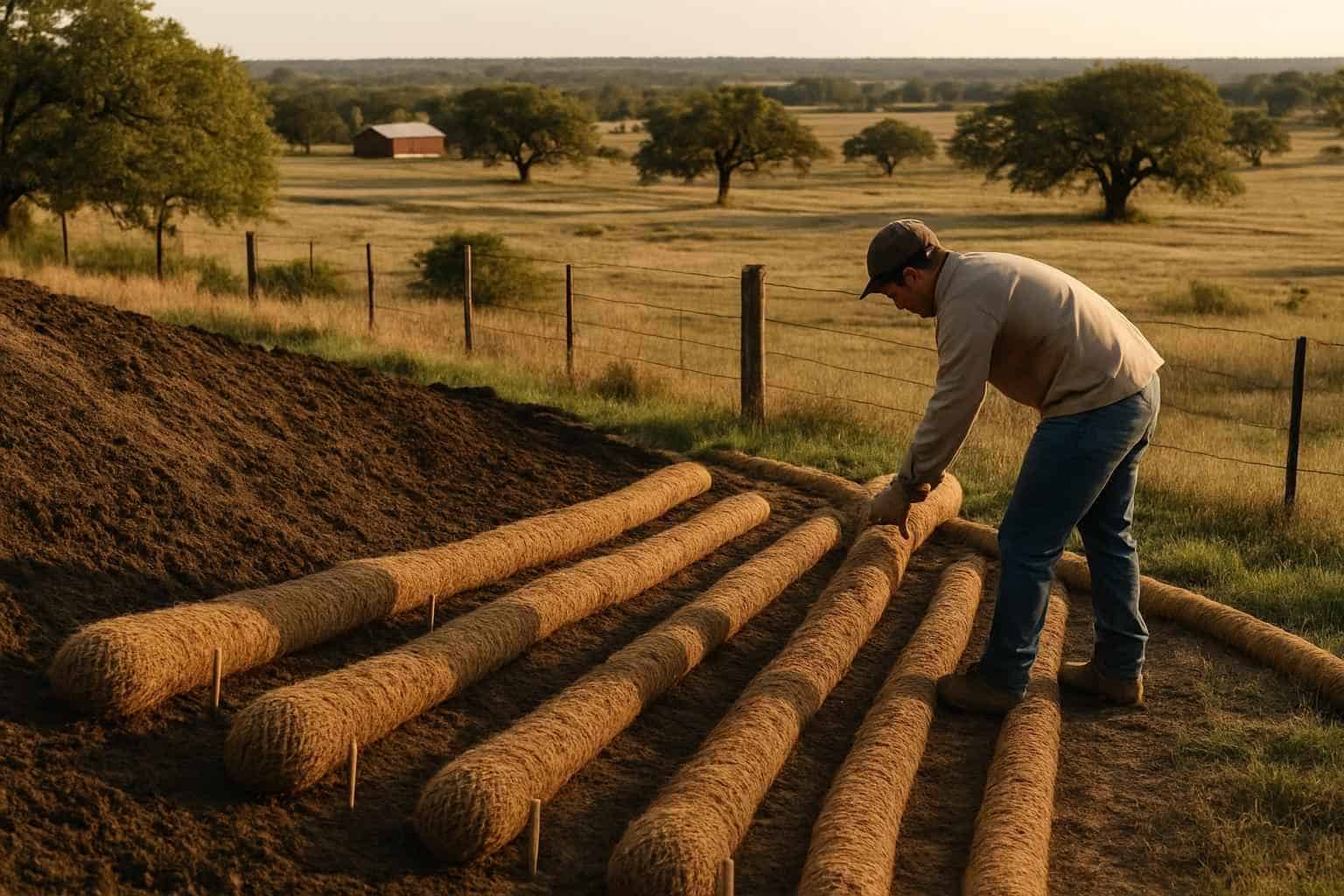 Erosion Control Prep in Hye Texas