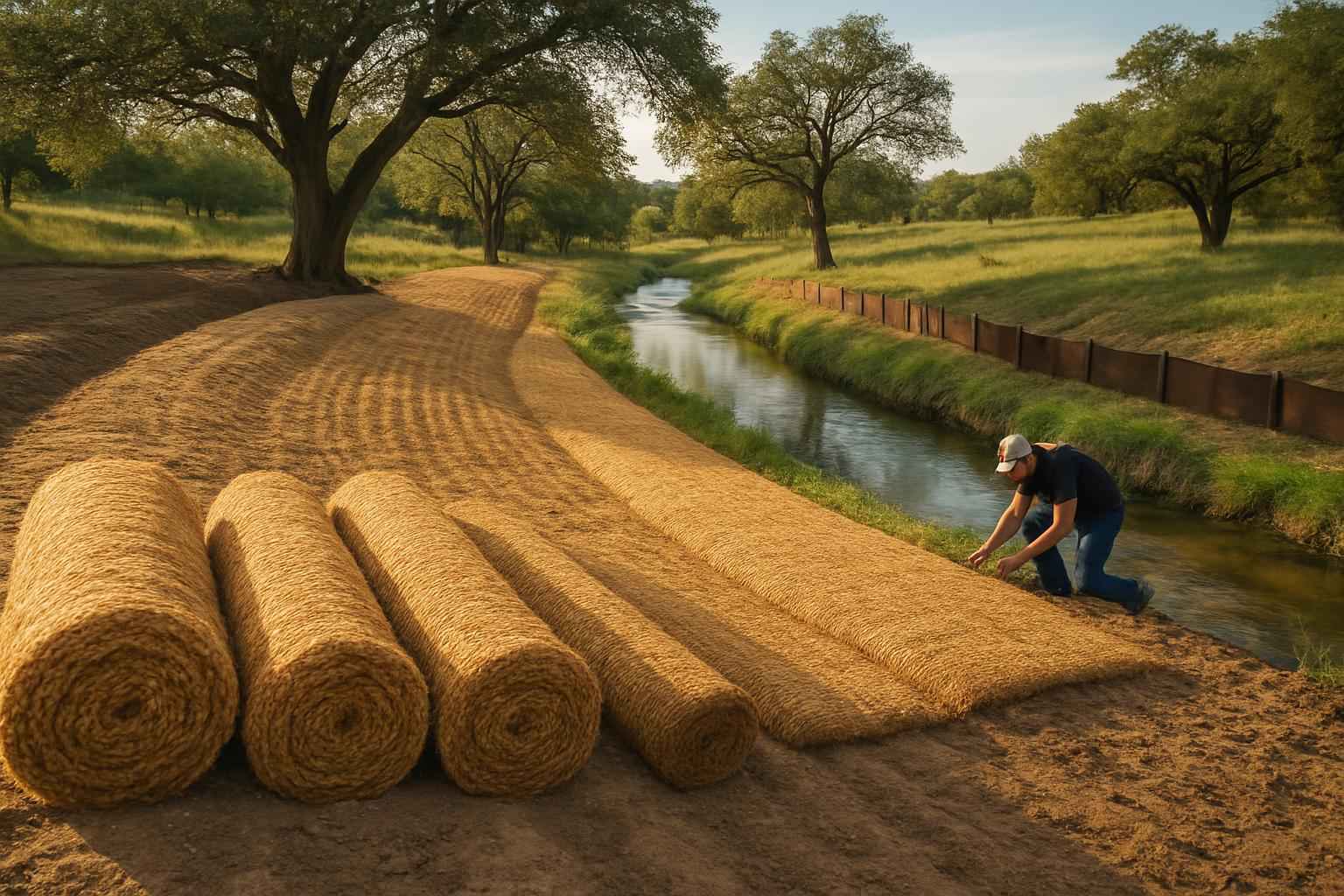 Erosion Control Prep in Luckenbach Texas