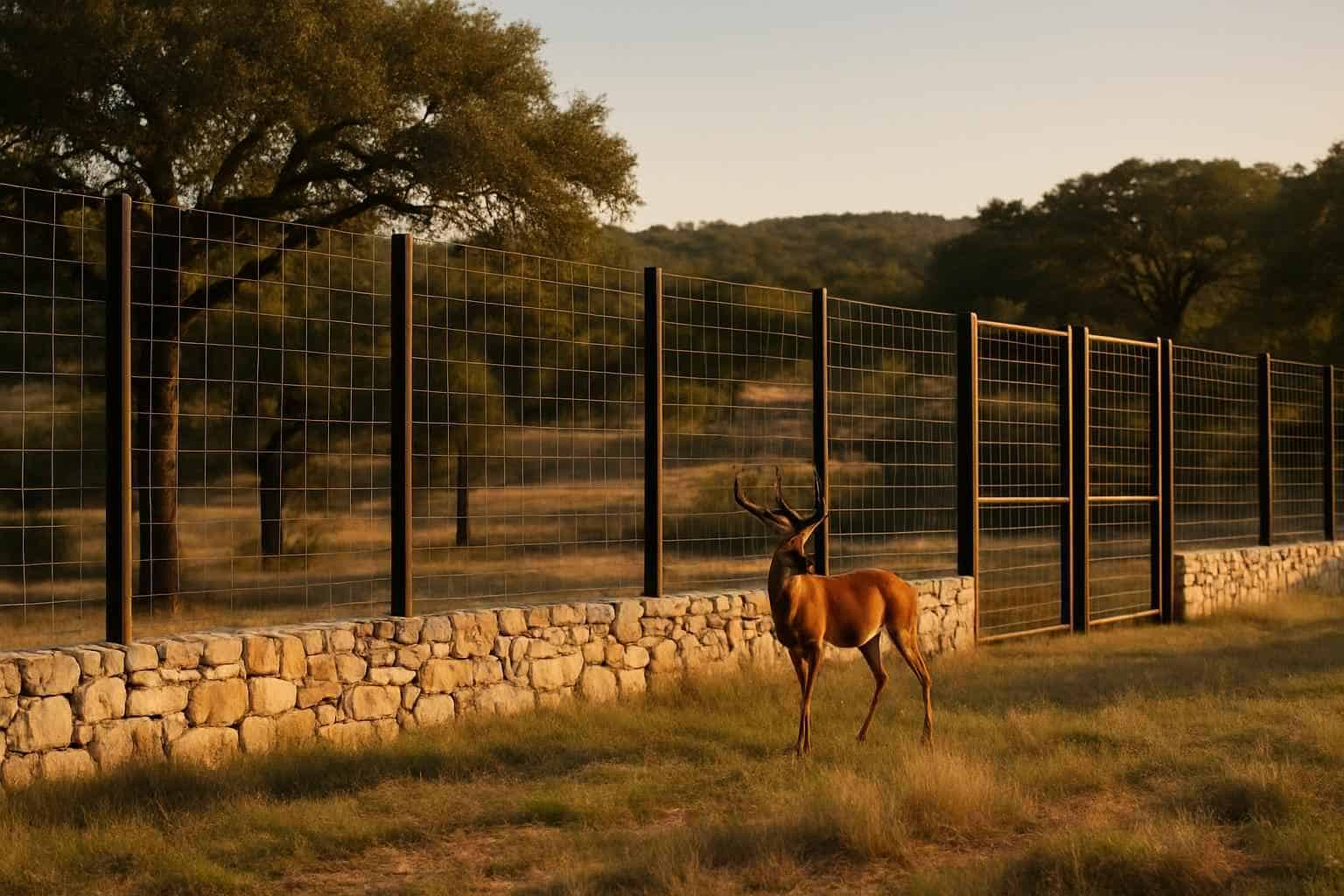Exotic Game Fencing in Stonewall Texas