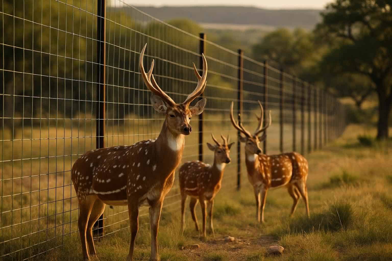 Exotic Game Fencing in Willow City Texas