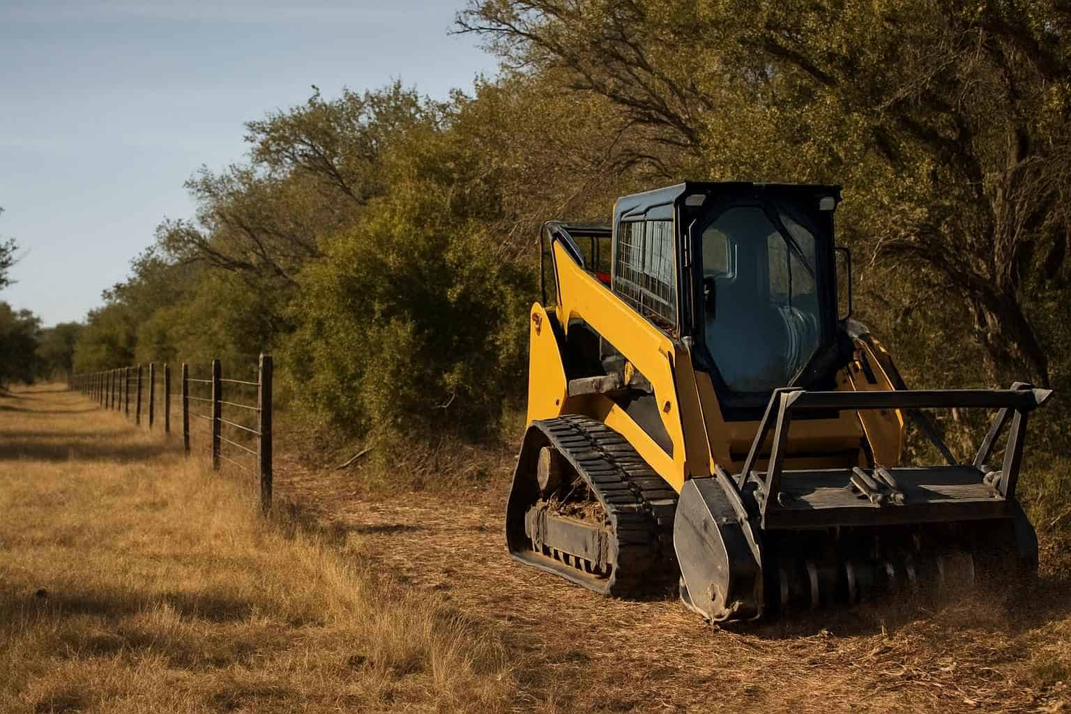 Fence Line Clearing in Hye Texas