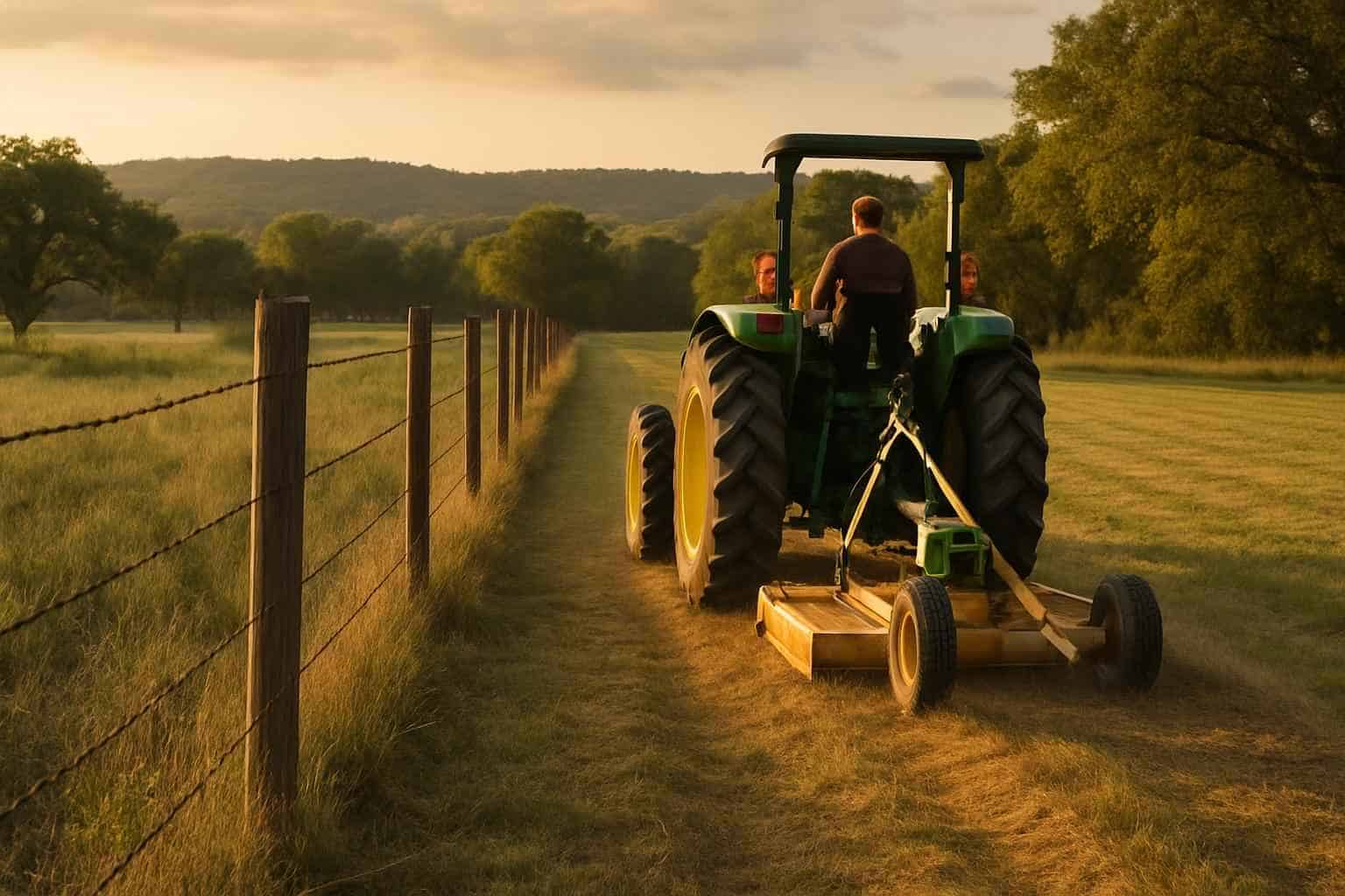 Fence Row Maintenance in Stonewall Texas