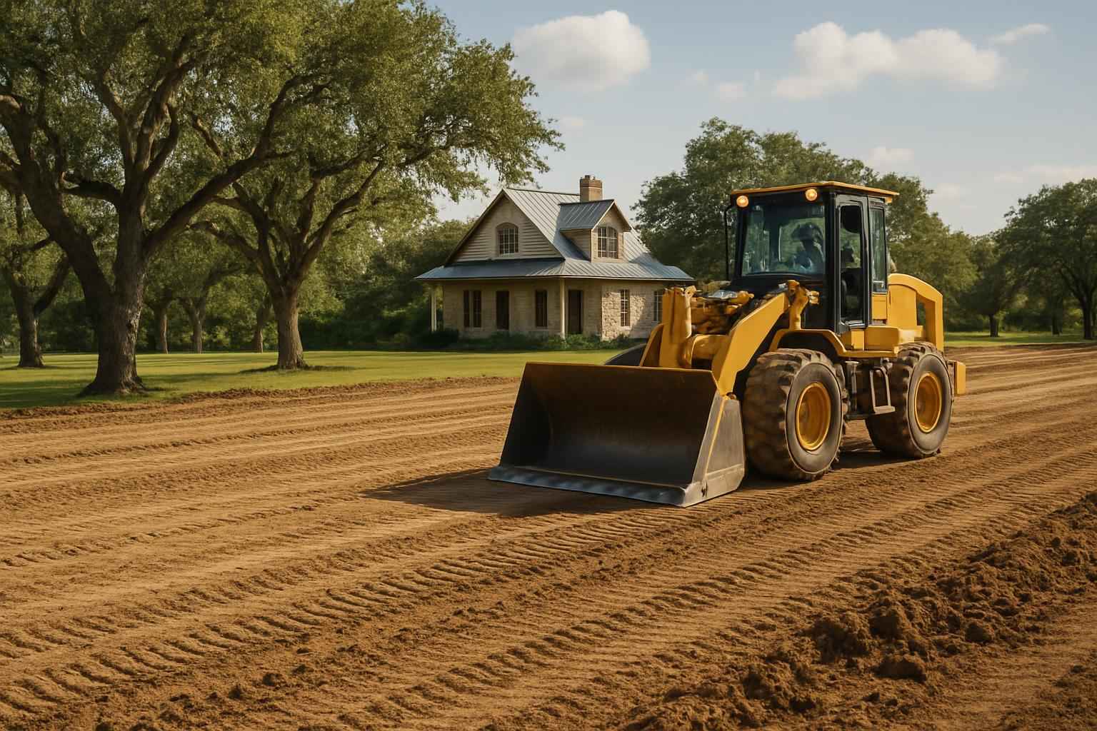 Final Grade for Construction in Luckenbach Texas