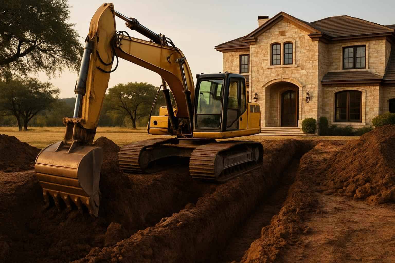 Foundation Excavation in Hye Texas