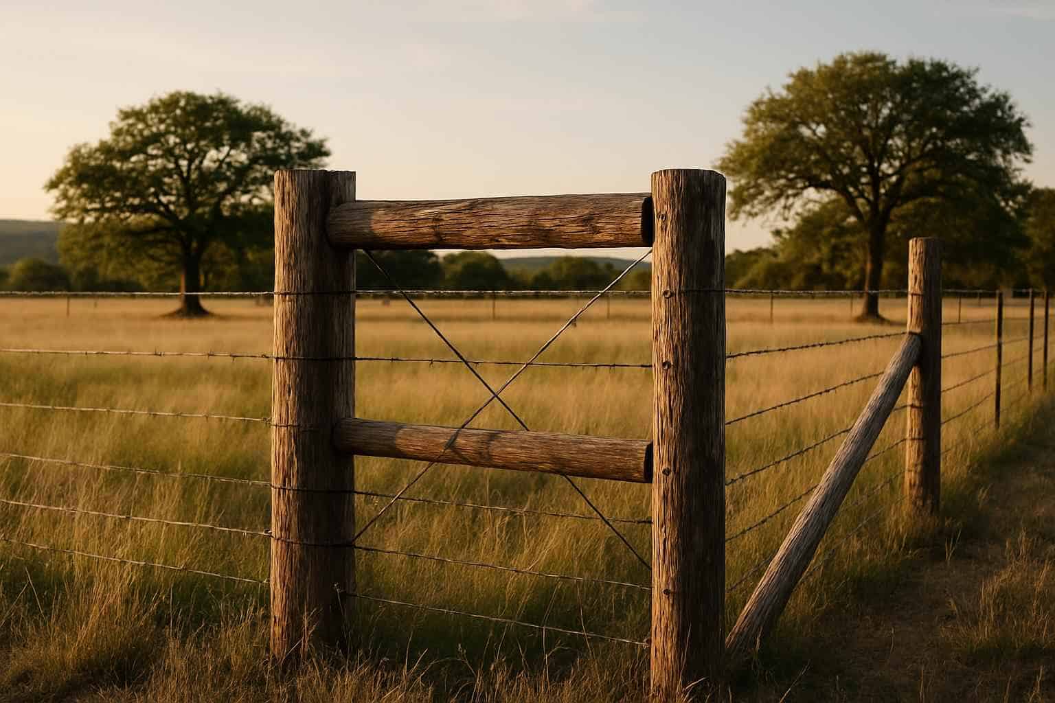 H Brace and Corner Posts in Hye Texas