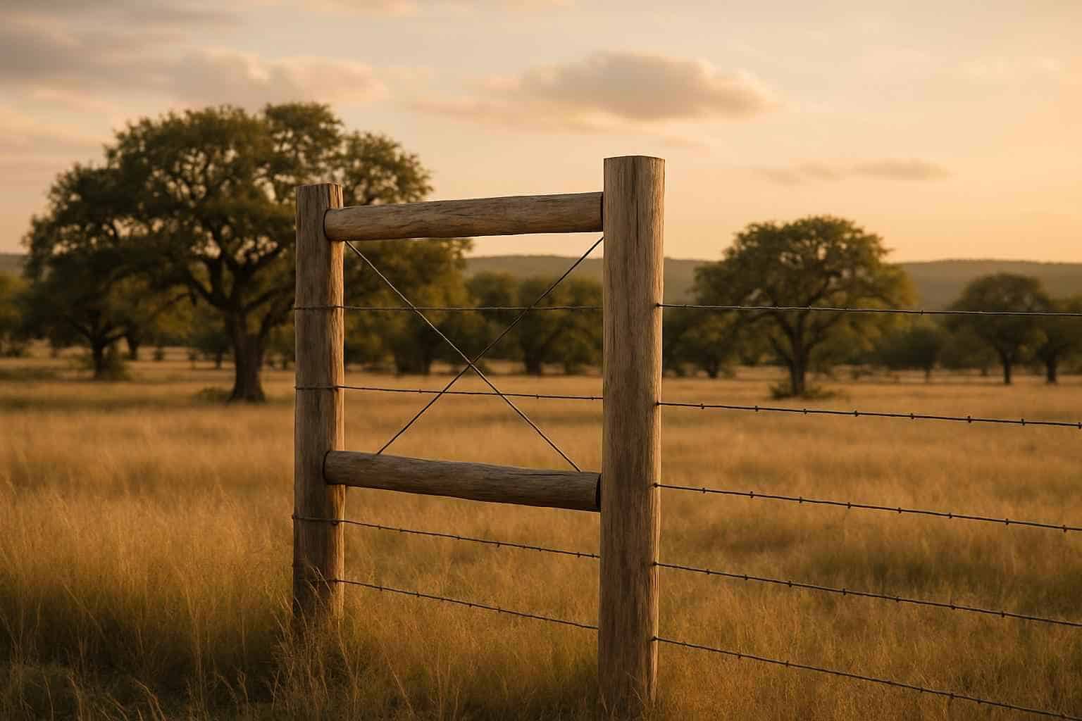 H Brace and Corner Posts in Stonewall Texas
