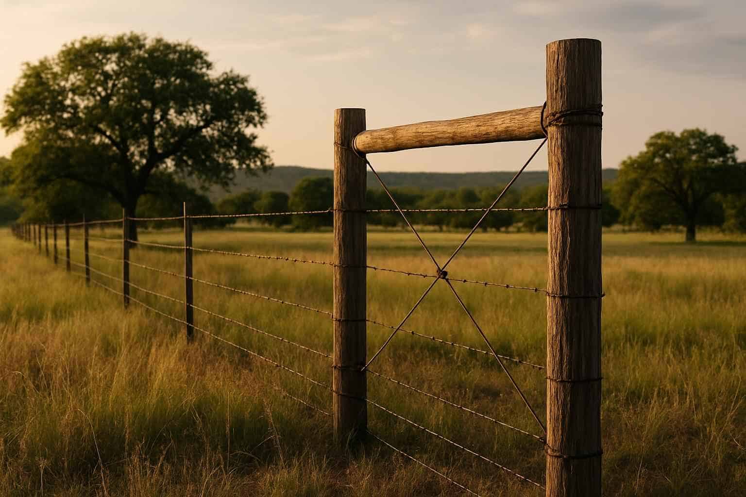 H Brace and Corner Posts in Willow City Texas